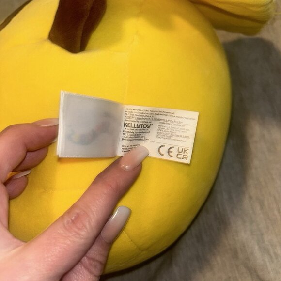 Pokémon Kellytoy Squishmallow Pikachu 10" Yellow Plush Stuffed Animal Toy - Picture 6 of 7